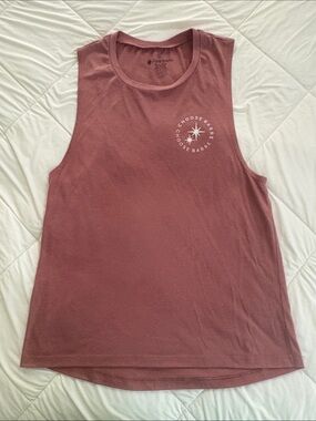 Pure Barre Mauve Muscle Tank with Chest Logo